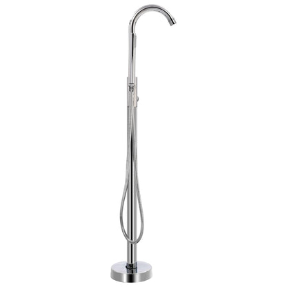 Freistehende Badewannenarmatur Edelstahl 118,5 cm