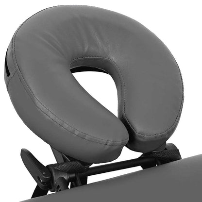 Massagetisch mit 4 Zonen Aluminiumrahmen Anthrazit 186×68 cm