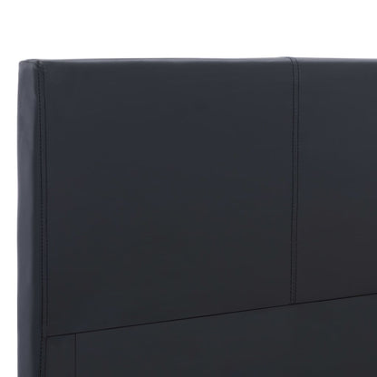 Bettgestell Schwarz Kunstleder 180x200 cm