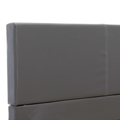 Bettgestell Grau Kunstleder 120x200 cm