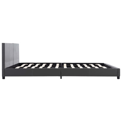 Bettgestell Grau Kunstleder 180x200 cm