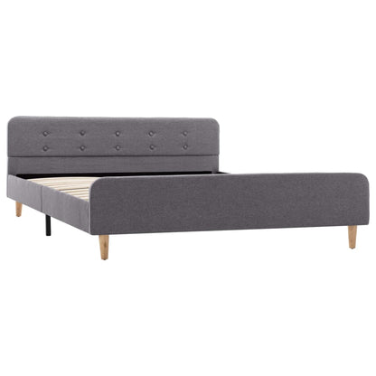 Bettgestell Hellgrau Stoff 140x200 cm