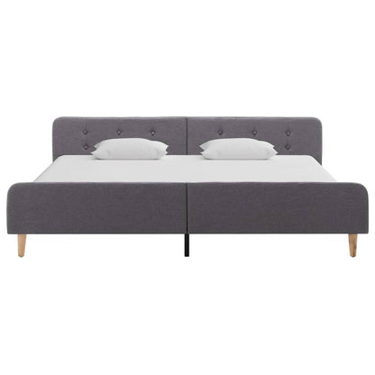 Bettgestell Hellgrau Stoff 180×200 cm