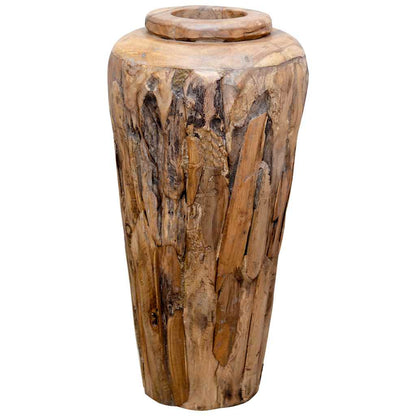 Deko-Vase 40 x 80 cm Massivholz Teak