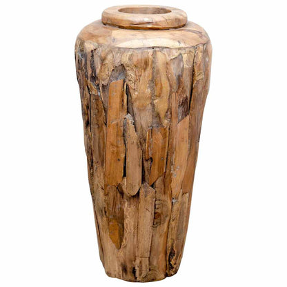 Deko-Vase 40 x 80 cm Massivholz Teak