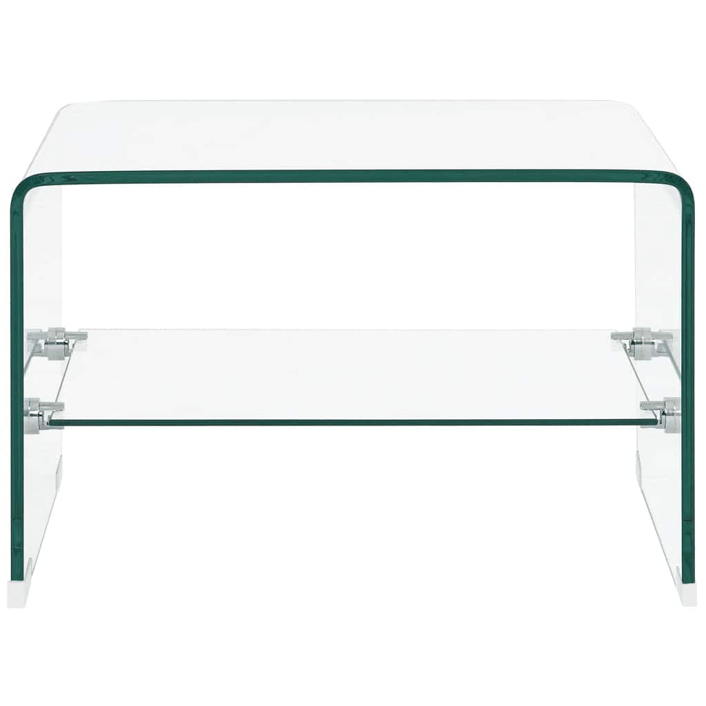 Couchtisch Transparent 50×45×33 cm Hartglas