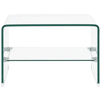 Couchtisch Transparent 50×45×33 cm Hartglas