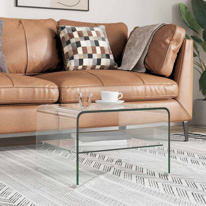 Couchtisch Transparent 50×45×33 cm Hartglas