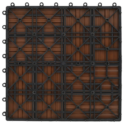 22 Stk. Terrassenfliesen 30 x 30 cm 2 qm WPC Braun