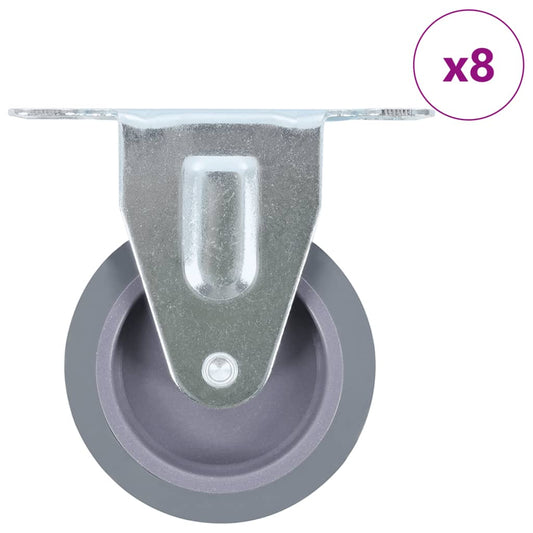 8 Stk. Bockrollen 75 mm