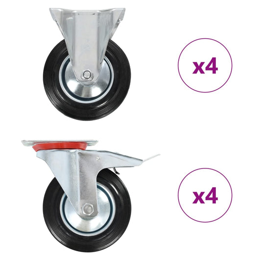 8 Stk. Rollen 160 mm