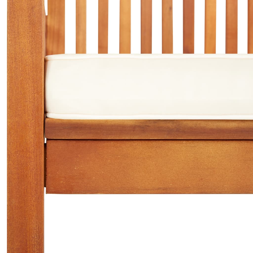 Garten-Essstühle mit Sitzpolster 2 Stk. Akazie Massivholz