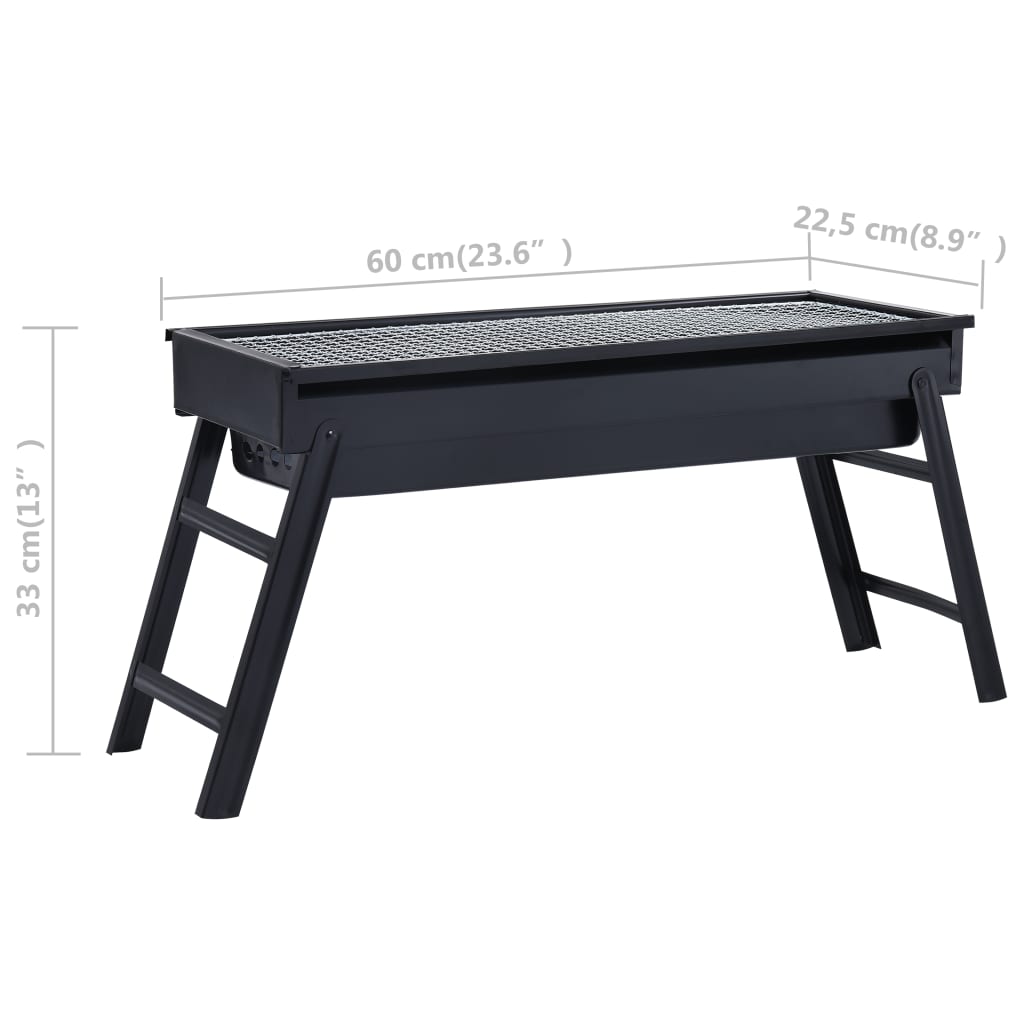 Tragbarer Camping-Grill 60×22,5×33 cm