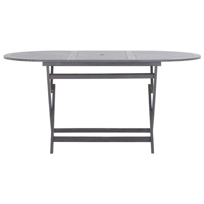 Gartentisch Klappbar 160x85x75 cm Massivholz Akazie