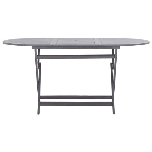 Gartentisch Klappbar 160x85x75 cm Massivholz Akazie