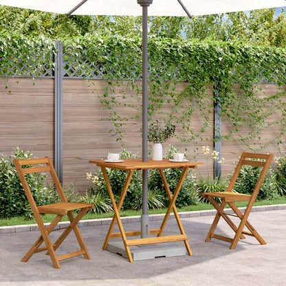Gartentisch Klappbar 70x70x75 cm Massivholz Akazie