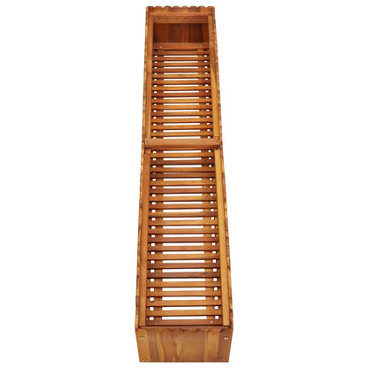 Garten-Hochbeet 150x30x25 cm Massivholz Akazie