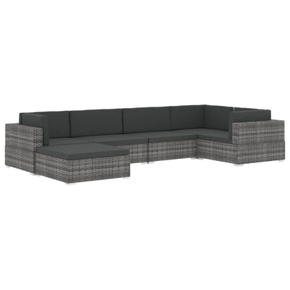Modular-Sofa-Eckteil 1 Stk. + Auflagen Poly Rattan Braun