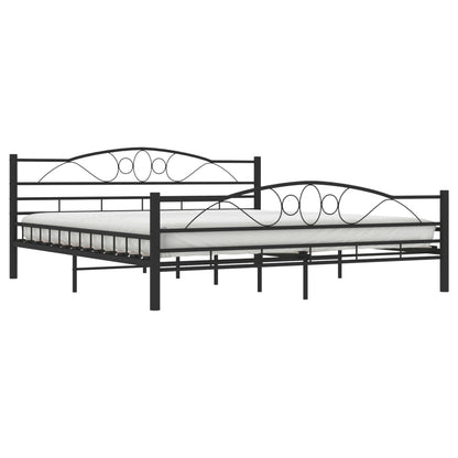 Bettgestell Schwarz Stahl 180×200 cm