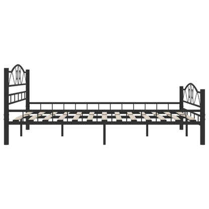 Bettgestell Schwarz Stahl 180×200 cm