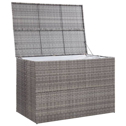 Garden-Auflagenbox Grau 150x100x100 cm Poly Rattan