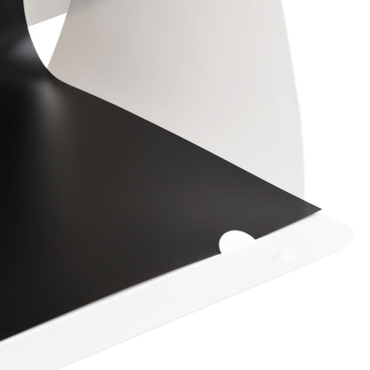 LED-Lichtbox für Fotostudio Klappbar 40×34×37 cm Plastik Weiß