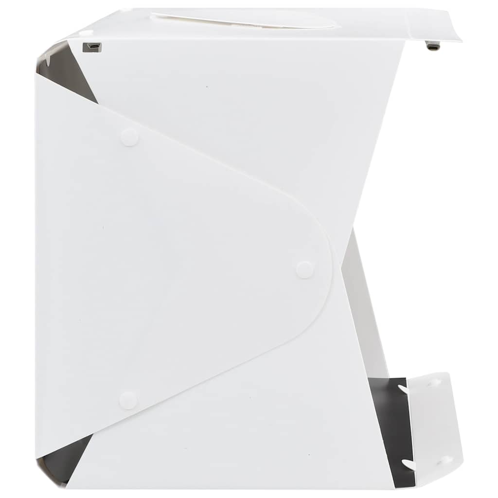 LED-Lichtbox für Fotostudio Klappbar 40×34×37 cm Plastik Weiß