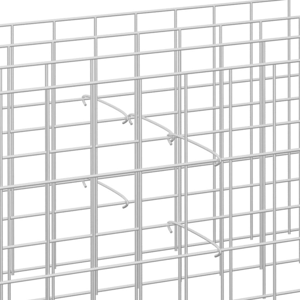 Gabionen-Distanzhalter 50 Stk. Verzinkter Stahl 40 cm