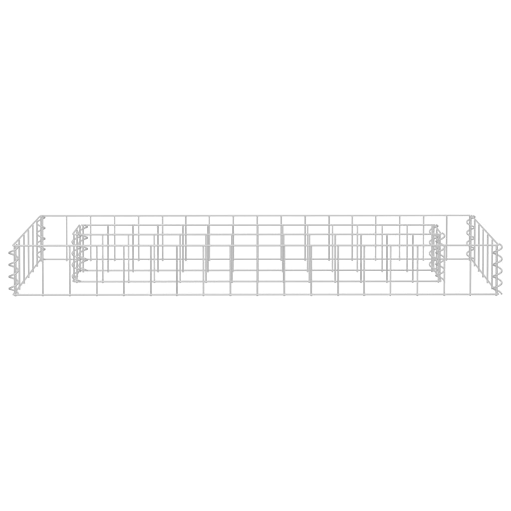 Gabionen-Hochbeet Verzinkter Stahl 90x30x10 cm