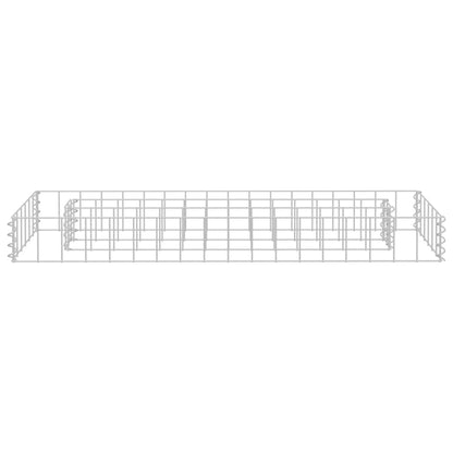 Gabionen-Hochbeet Verzinkter Stahl 90x30x10 cm