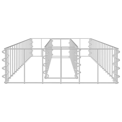 Gabionen-Hochbeet Verzinkter Stahl 90x30x10 cm