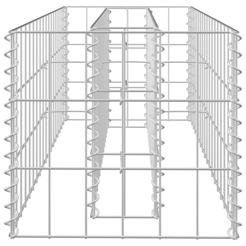 Gabionen-Hochbeet Verzinkter Stahl 90×30×30 cm