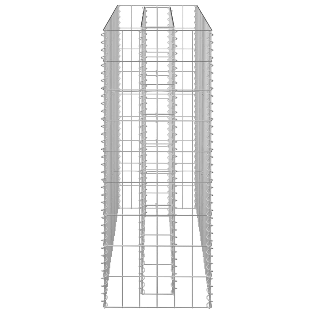Gabionen-Hochbeet Verzinkter Stahl 90×30×90 cm