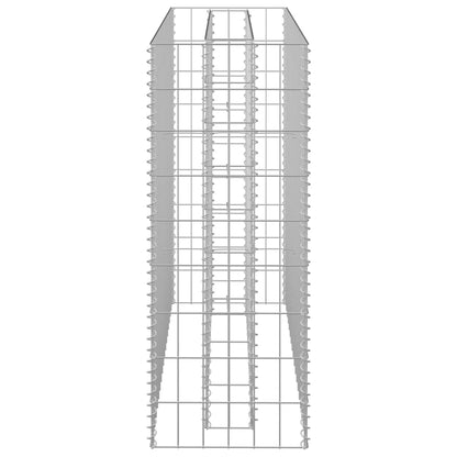 Gabionen-Hochbeet Verzinkter Stahl 90×30×90 cm