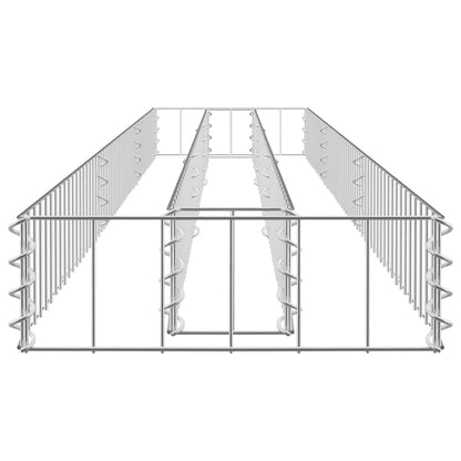 Gabionen-Hochbeet Verzinkter Stahl 270x30x10 cm