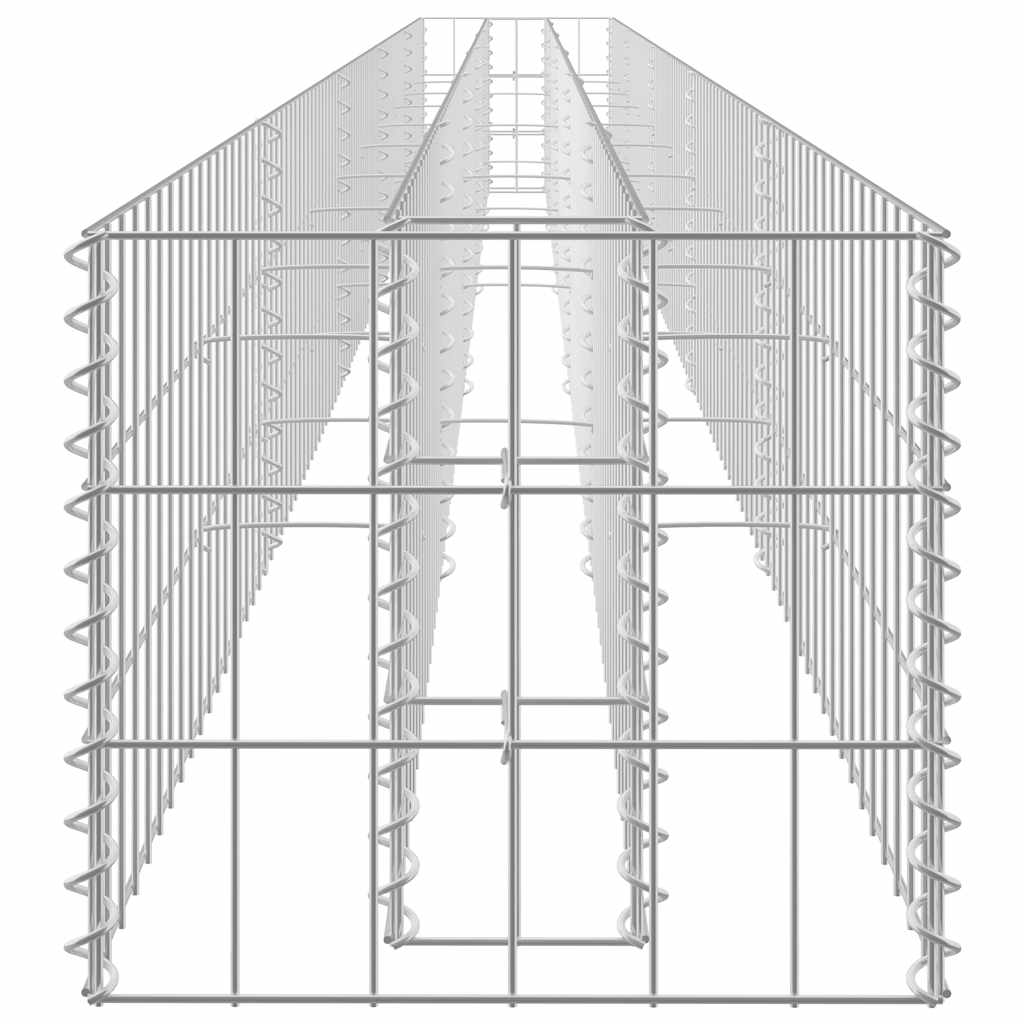Gabionen-Hochbeet Verzinkter Stahl 450×30×30 cm