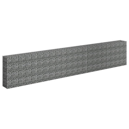Gabionen-Hochbeet Verzinkter Stahl 450×30×90 cm