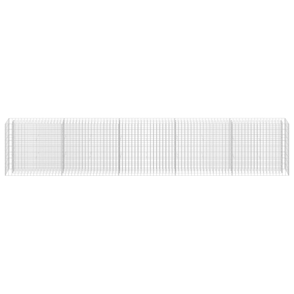 Gabionen-Hochbeet Verzinkter Stahl 450×30×90 cm
