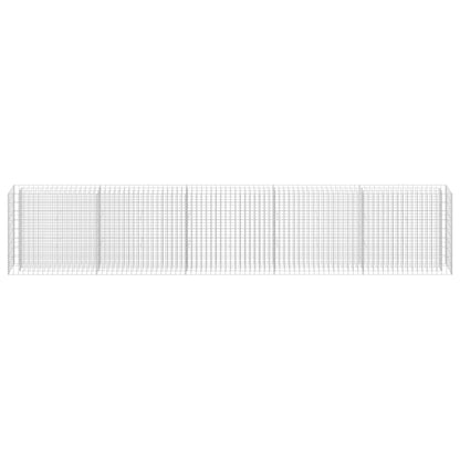 Gabionen-Hochbeet Verzinkter Stahl 450×30×90 cm
