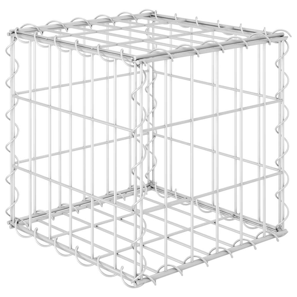 Würfel-Gabionen-Hochbeet Stahldraht 30x30x30 cm