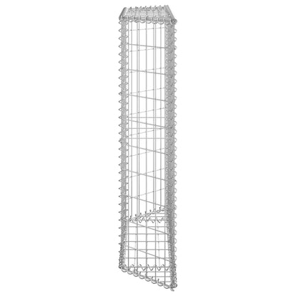 Gabionen-Hochbeet Trapezform Verzinkter Stahl 100x20x100 cm