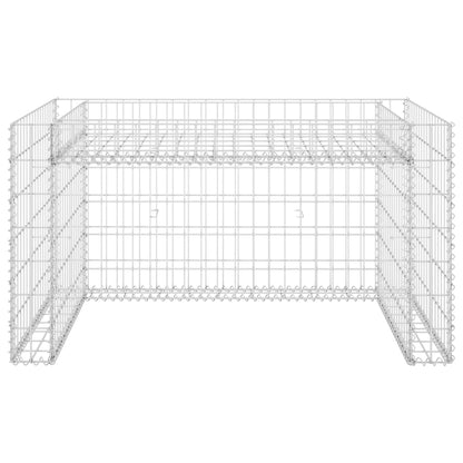 Rasenmäher-Garage mit Hochbeet 110x80x60 cm Stahldraht