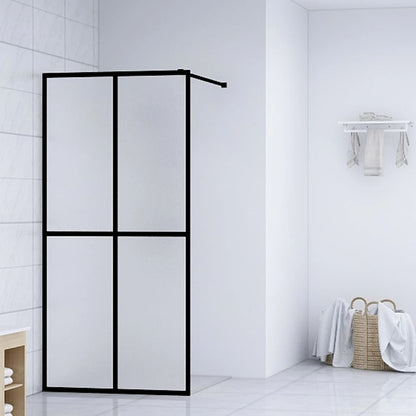 Duschwand für Walk-in Dusche Mattes Sicherheitsglas 90x195 cm