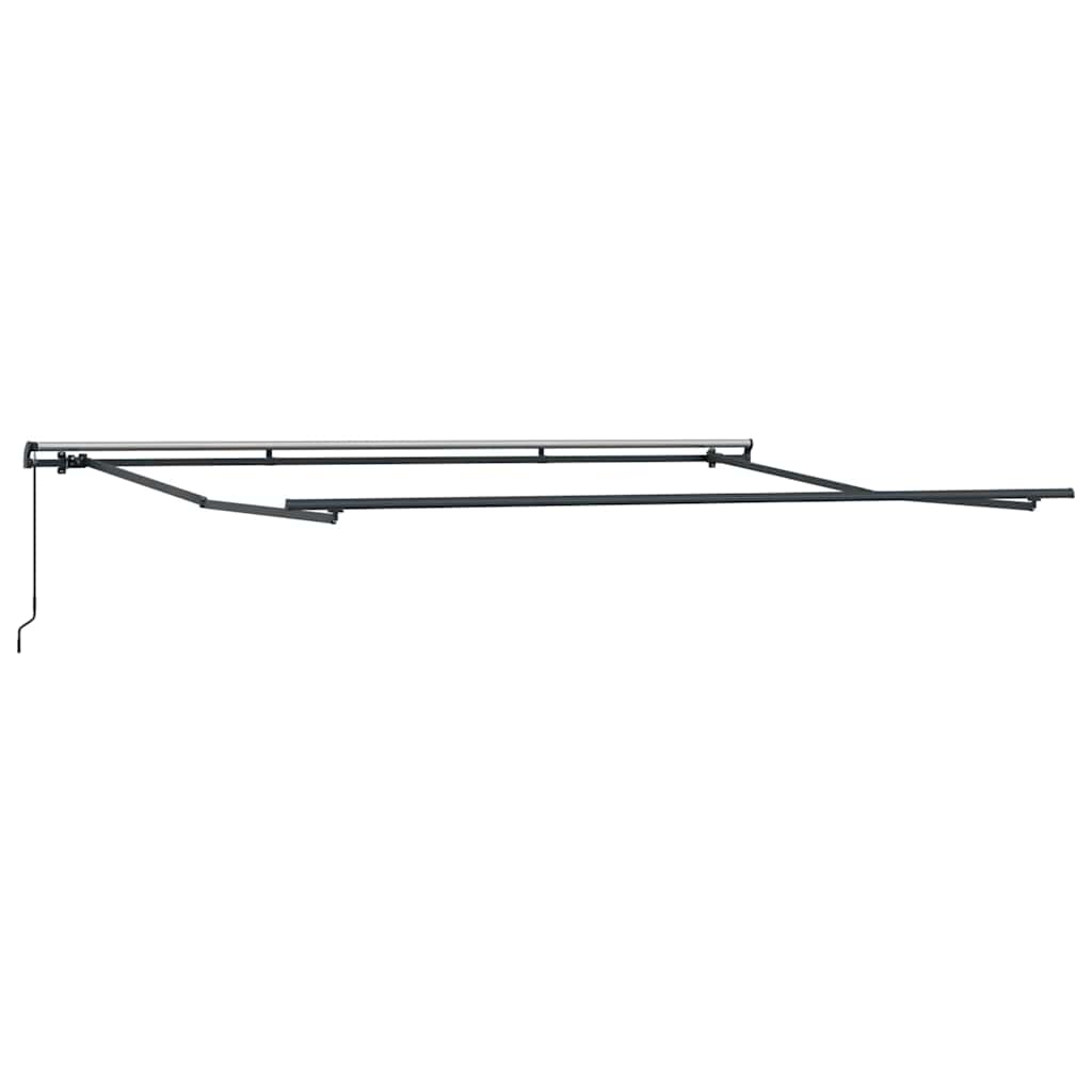 Markise Manuell Anthrazit 4.5 x 2.5 m Metall