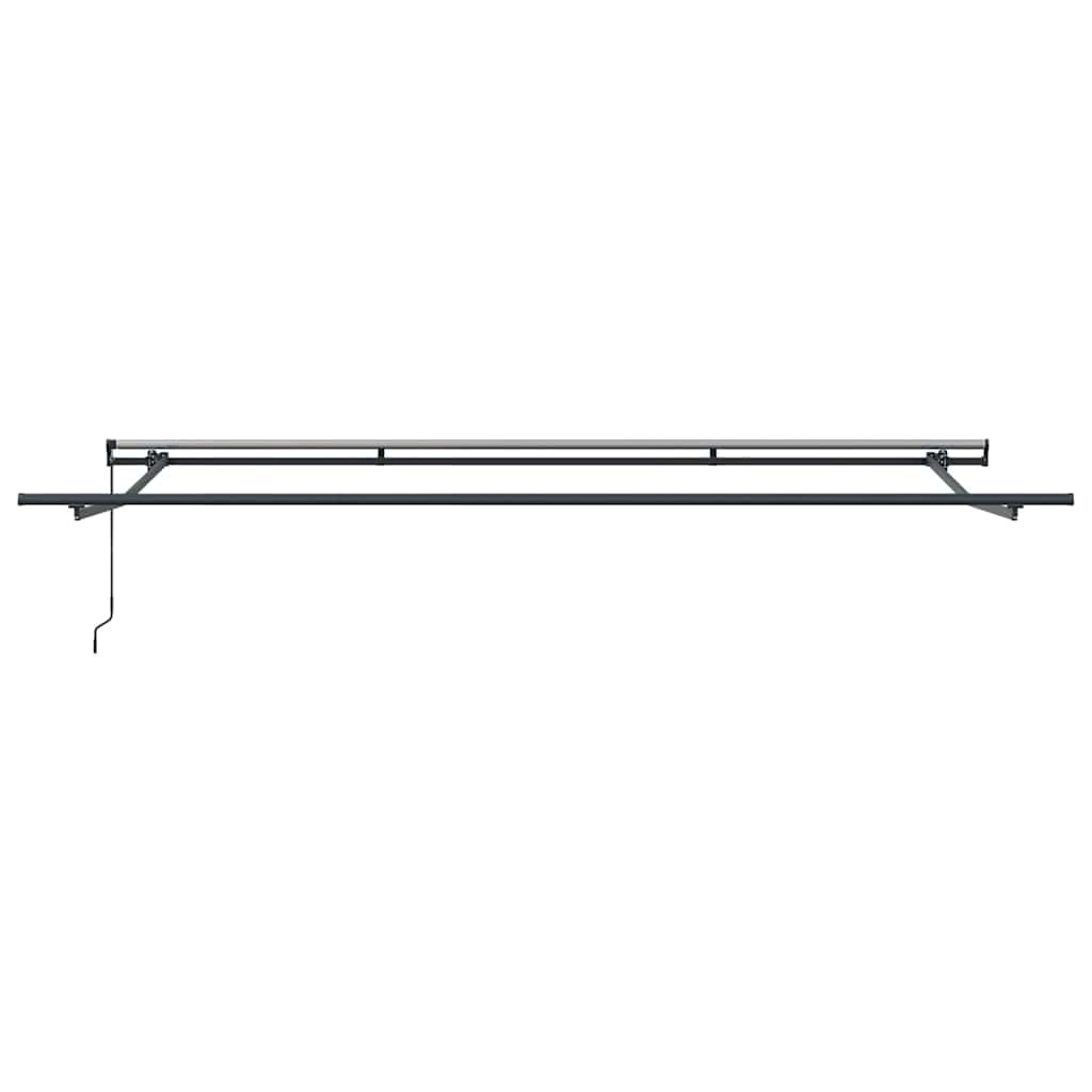 Markise Manuell Anthrazit 4.5 x 2.5 m Metall