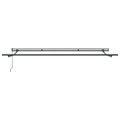 Markise Manuell Anthrazit 4.5 x 2.5 m Metall
