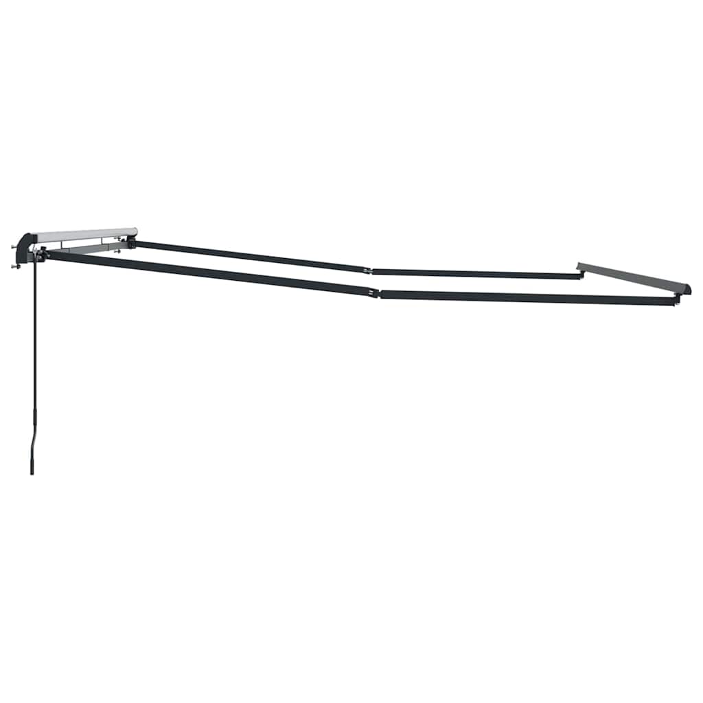Markise Manuell Anthrazit 4.5 x 2.5 m Metall