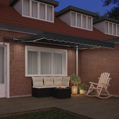 Markise mit Anthrazit 3,5 x 2,5 m Metall