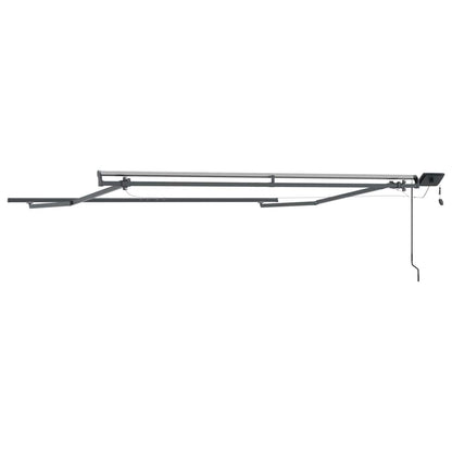 Markise mit Manuell Anthrazit 3,5 x 2,5 m Metall