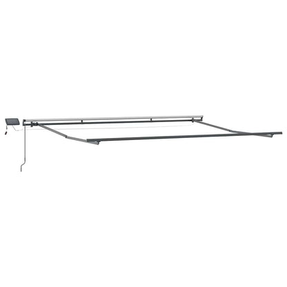 Markise mit Manuell Anthrazit 4.5 x 2.5 m Metall